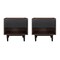 Manhattan Comfort Duane Modern Ribbed Nightstand with Full Extension Drawer - Set of 2